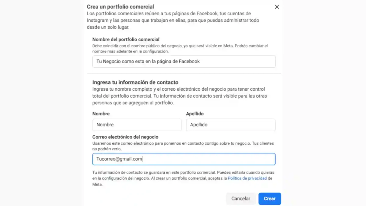 crea tu portafolio comercial